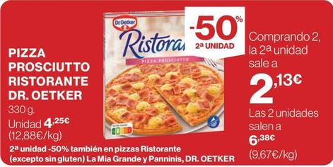 Oferta de Dr Oetker - Pizza Prosciutto Ristorante por 4,25€ en El Corte Inglés