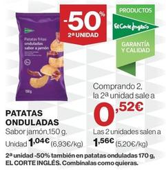 Oferta de El Corte Inglés - Patatas Onduladas por 1,04€ en El Corte Inglés