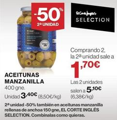 Oferta de Manzanilla - Aceitunas por 3,4€ en El Corte Inglés