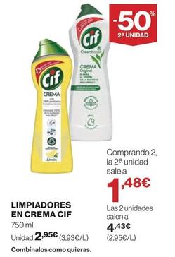 Oferta de Cif - Limpiadores En Crema por 2,95€ en El Corte Inglés