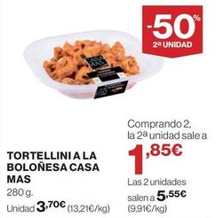 Oferta de Casa Mas - Tortellini Ala Boloñesa por 3,7€ en El Corte Inglés