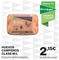Oferta de Camperos - Huevos Clase M/l por 2,15€ en El Corte Inglés