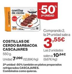 Oferta de Cascajares - Costillas De Cerdo Barbacoa por 7,09€ en El Corte Inglés