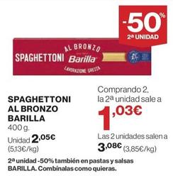 Oferta de Barilla - Spaghettoni Al Bronzo por 2,05€ en El Corte Inglés
