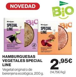 Oferta de El Corte Inglés - Hamburguesas Vegetales Special Line por 2,95€ en El Corte Inglés