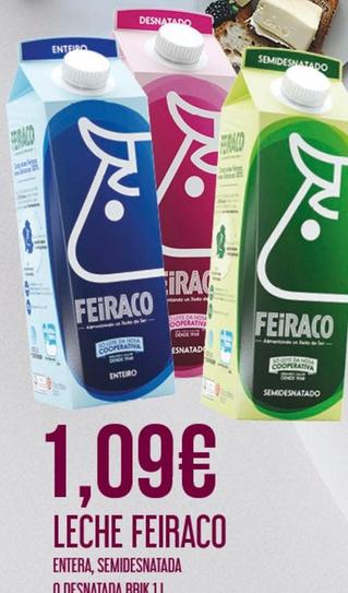 Oferta de Feiraco - Leche por 1,09€ en Claudio