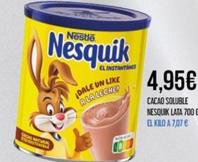 Oferta de Nestlé - Cacao Soluble Nesquik por 4,95€ en Claudio