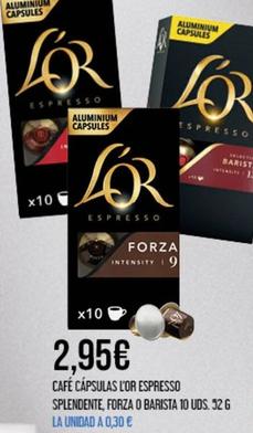 Oferta de L'or - Café Cápsulas Espresso Splendente, Forza O Barista 10 Uds. por 2,95€ en Claudio