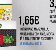 Oferta de Hornimans - Manzanilla / Manzanilla Con Anís / Menta / Té / Tila Estuche 25 Sobres por 1,65€ en Claudio