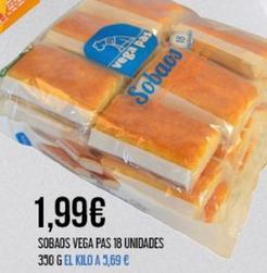 Oferta de Vega Pas - Sobaos 18 Unidades por 1,99€ en Claudio