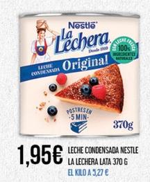 Oferta de Nestlé - Leche Condensada Nestle La Lechera por 1,95€ en Claudio