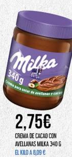 Oferta de Milka - Crema De Cacao Con Avellanas por 2,75€ en Claudio