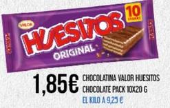 Oferta de Valor - Chocolatina Huesitos Chocolate Pack 10x por 1,85€ en Claudio
