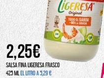 Oferta de Ligeresa - Salsa Fina Frasco por 2,25€ en Claudio