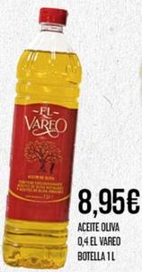 Oferta de El Vareo - Aceite Oliva por 8,95€ en Claudio