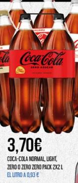 Oferta de Coca-cola - Normal / Light / Zero / Zero Zero por 3,7€ en Claudio
