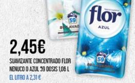 Oferta de Flor - Suavizante Concentrado Nenuco O Azul 59 Dosis por 2,45€ en Claudio