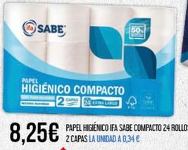 Oferta de Papel higiénico por 8,25€ en Claudio