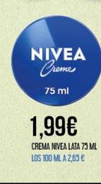 Oferta de Nivea - Crema por 1,99€ en Claudio