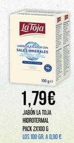 Oferta de La Toja - Jabón Hidrotermal Pack 2x por 1,79€ en Claudio