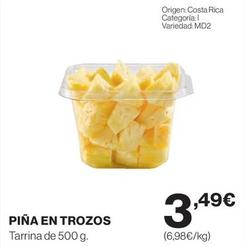 Oferta de Piña En Trozos por 3,49€ en Hipercor