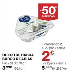 Oferta de Burgo De Arias - Queso De Cabra por 3,99€ en Hipercor