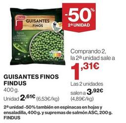 Oferta de Findus - Guisantes Finos por 2,61€ en Hipercor