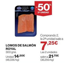 Oferta de Royal - Lomos De Salmón por 14,5€ en Hipercor