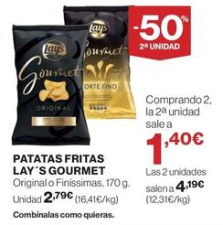 Oferta de Lay's - Patatas Fritas Gourmet por 2,79€ en Hipercor