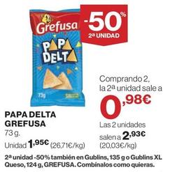 Oferta de Grefusa - Papa Delta por 1,95€ en Hipercor