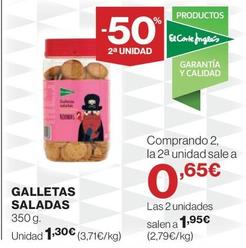 Oferta de Galletas Saladas por 1,3€ en Hipercor