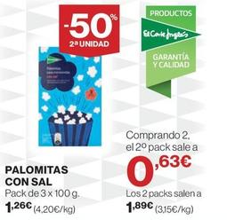 Oferta de Palomitas Con Sal por 1,26€ en Hipercor