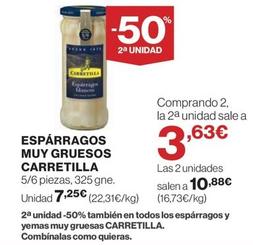 Oferta de Carretilla - Espárragos Muy Gruesos por 7,25€ en Hipercor
