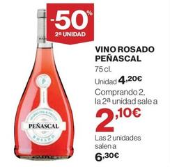 Oferta de Peñascal - Vino Rosado por 4,2€ en Hipercor
