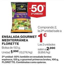 Oferta de Florette - Ensalada Gourmet Mediterránea por 1,99€ en Hipercor