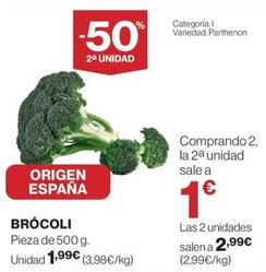 Oferta de Brócoli por 1,99€ en Hipercor