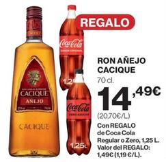 Oferta de Cacique - Ron Añejo  por 14,49€ en Hipercor