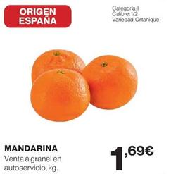 Oferta de Mandarina por 1,69€ en Hipercor