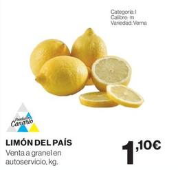 Oferta de Limón Del País por 1,1€ en Hipercor