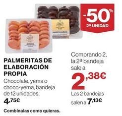 Oferta de Palmeritas De Elaboración Propia por 4,75€ en Hipercor