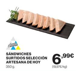 Oferta de El Corte Inglés - Sandwiches Surtidos Selección Artesana De Hoy por 6,99€ en Hipercor