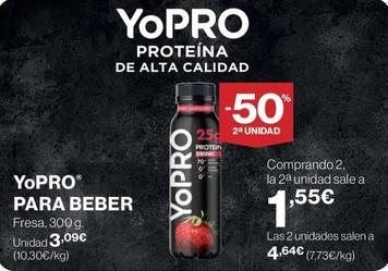 Oferta de Yopro - Para Beber por 3,09€ en Hipercor