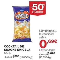 Oferta de Emicela - Cocktail De Snacks por 1,38€ en Hipercor
