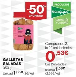 Oferta de Galletas Saladas por 1,05€ en Hipercor