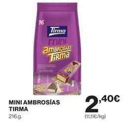 Oferta de Tirma - Mini Ambrosías por 2,4€ en Hipercor