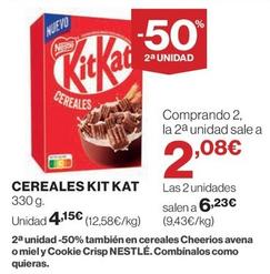Oferta de Kit Kat - Cereales por 4,15€ en Hipercor