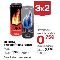 Oferta de Burn - Bebida Energética por 1,12€ en Hipercor