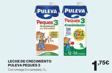 Oferta de Puleva - Leche De Crecimiento Peques 3 por 1,75€ en Hipercor