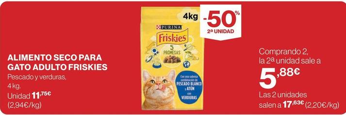 Oferta de Friskies - Alimento Seco Para Gato Adulto por 11,75€ en Hipercor