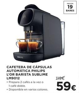 Oferta de Cafetera de cápsulas por 59€ en Hipercor